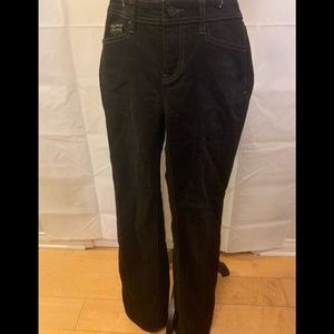 White House Black Market Black jeans with Rhinestone embellishment on pockets